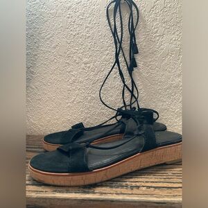 Frye sandal wrap around ankle size 8